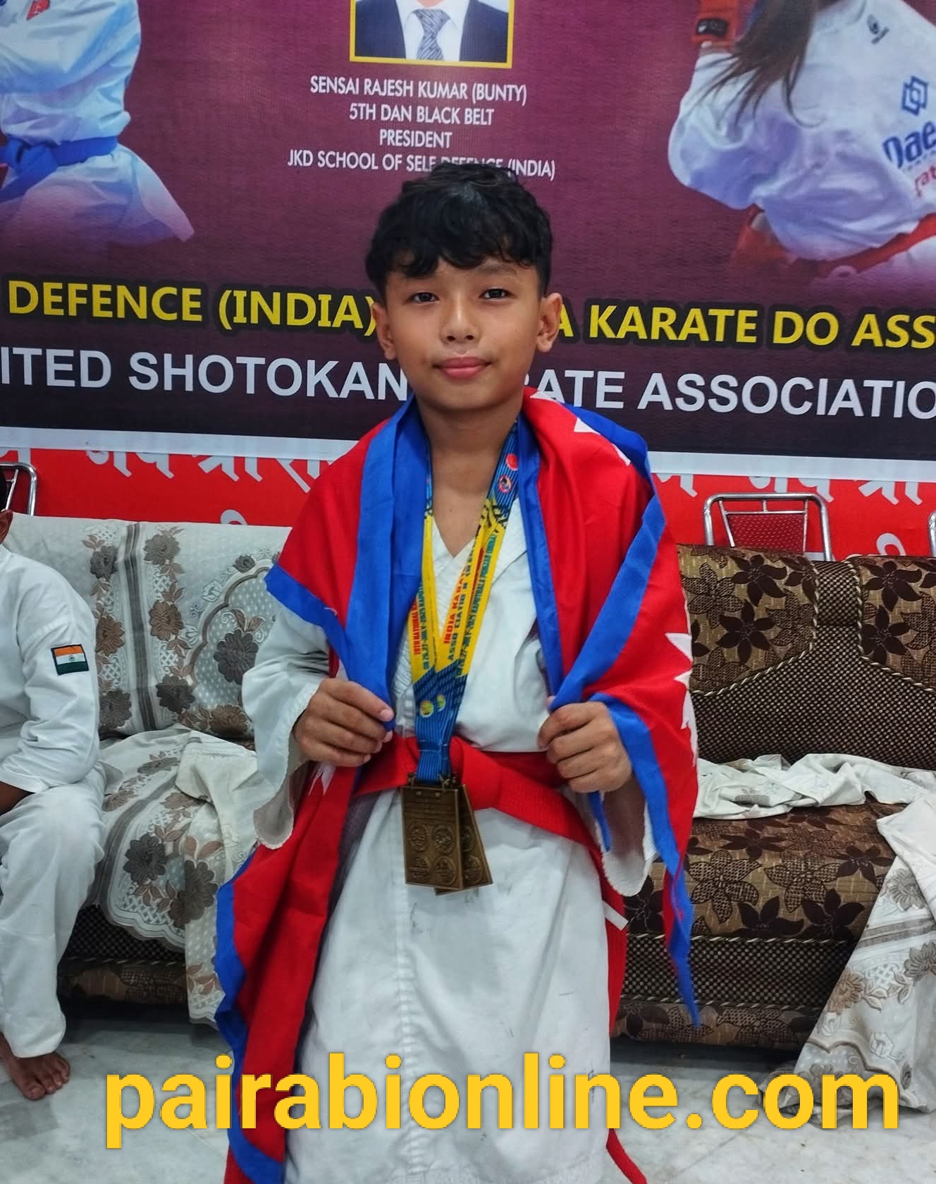 धादिङका युनिकले भारतमा आायाेजित कराते च्याम्पियनसिपमा दुई स्वर्ण जित्न सफल